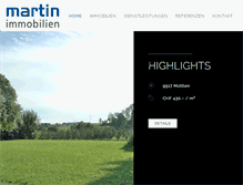Tablet Screenshot of martin-immobilien.ch